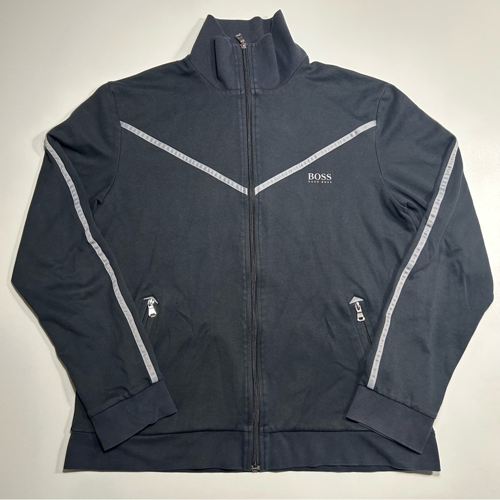 BOSS Hugo Boss Men's Innovation 5 Tricot Full-Zip Track Jacket Size Large